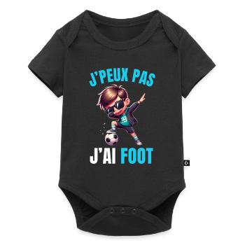 J'peux Pas J'ai Foot - Body à manches courtes Premium Bébé - noir - Devant