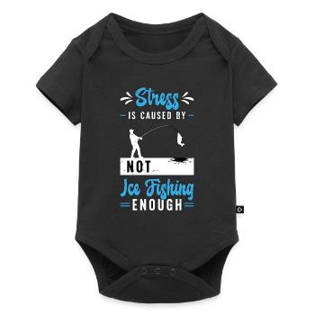 Ice Fishing Stress Is Caused By Not Ice Fisher - Baby Premium short-sleeve bodysuit - black - Front