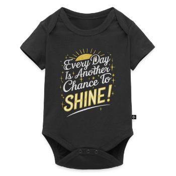 Every day is your chance to shine - Baby Premium short-sleeve bodysuit - black - Front