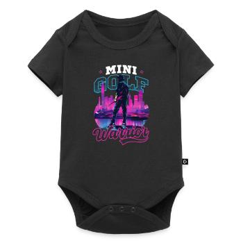 Minigolf-Krieger - Baby Premium Kurzarmbody - Schwarz - Vorne