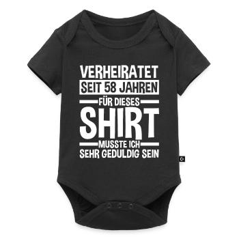 Marriage Angel Wedding 58 Years Married Wedding - Baby Premium short-sleeve bodysuit - black - Front