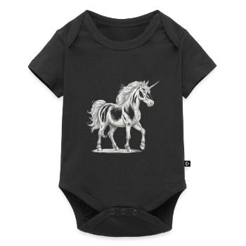 Unicorns, Unicorn, Mythical Animals, Fairy Tale Character - Baby Premium short-sleeve bodysuit - black - Front