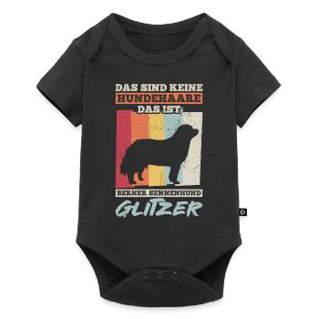 That's not dog hair, that's Bernese Sennenhu - Baby Premium short-sleeve bodysuit - black - Front