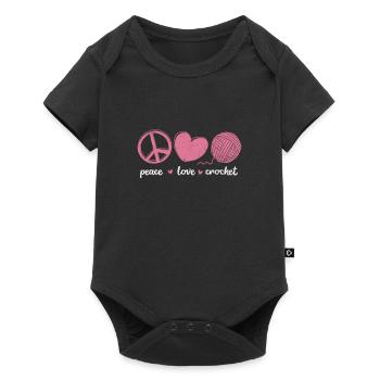 Crochet Tricot - Body à manches courtes Premium Bébé - noir - Devant