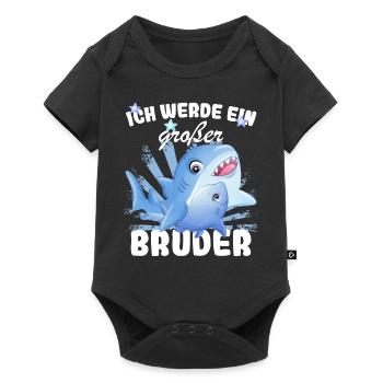 Annonce de la prochaine génération | Je vais être un grand frère en 2025 - Body à manches courtes Premium Bébé - noir - Devant