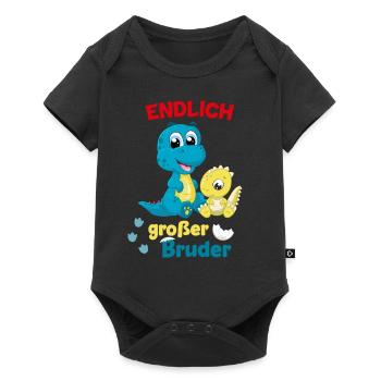 Annonce de la prochaine génération | Je vais être un grand frère en 2025 - Body à manches courtes Premium Bébé - noir - Devant