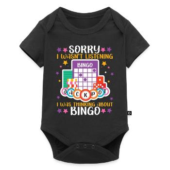 Bingo Player Sorry I Wasn't - Baby Premium Kurzarmbody - Schwarz - Vorne