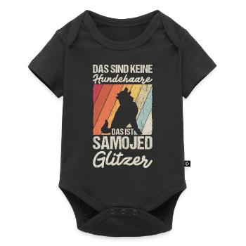 That's not dog hair, that's Samoyed glitter - Baby Premium short-sleeve bodysuit - black - Front