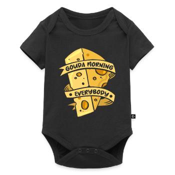 Gouda Morning Everbody Maker Fromager Queso - Body à manches courtes Premium Bébé - noir - Devant