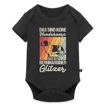 Das Sind Keine Hunde Haare Das Ist Bernhardiner Gl - Baby Premium Kurzarmbody - Schwarz - Vorne