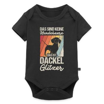 That's not dog hair, that's dachshund glitter - Baby Premium short-sleeve bodysuit - black - Front