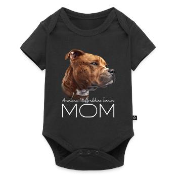 American Staffordshire Terrier Mom - Baby Premium short-sleeve bodysuit - black - Front