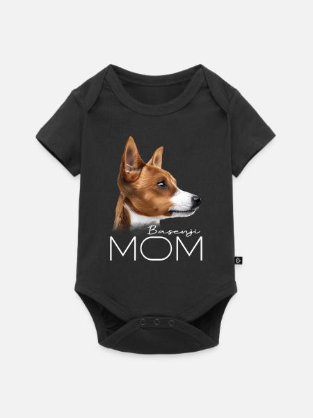 Basenji Mama - Baby Premium Kurzarmbody - Schwarz