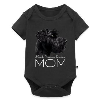 Black Russian Terrier Mama - Baby Premium Kurzarmbody - Schwarz - Vorne