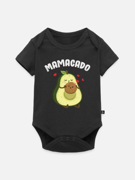 Avocado - Baby Premium Kurzarmbody - Schwarz