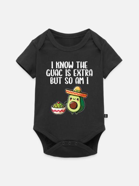 Avocado - Baby Premium Kurzarmbody - Schwarz