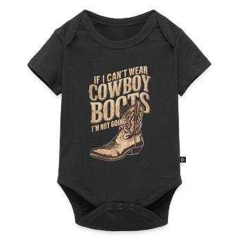 Cowboy Barn Bull Rider Rodeo Country Western - Baby Premium short-sleeve bodysuit - black - Front