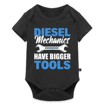 Diesel Mechanics Have Bigger Tools Automechaniker - Baby Premium Kurzarmbody - Schwarz - Vorne