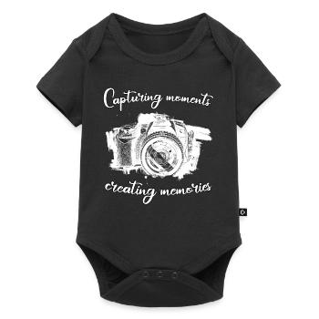 Capturer des moments, créer des souvenirs - Body à manches courtes Premium Bébé - noir - Devant