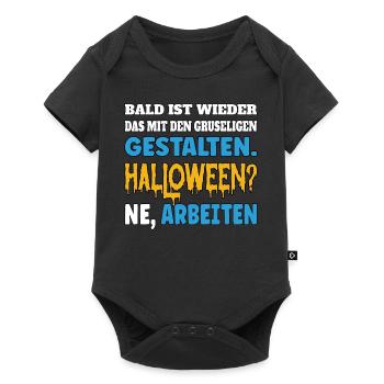Bald ist wieder das mit den gruseligen Gestalten - Baby Premium Kurzarmbody - Schwarz - Vorne