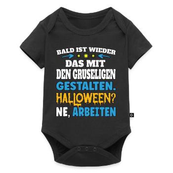 Soon it's back to the creepy figures - Baby Premium short-sleeve bodysuit - black - Front