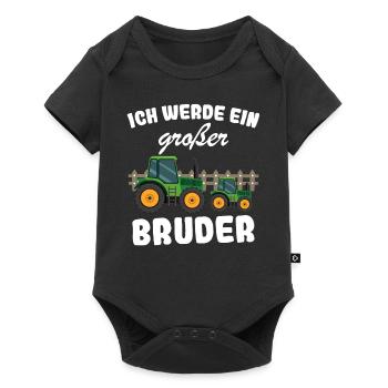 Announcing offspring | I'm going to be a big brother in 2025 - Baby Premium short-sleeve bodysuit - black - Front