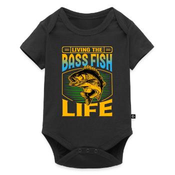 Das Leben der Barschfische leben - Baby Premium Kurzarmbody - Schwarz - Vorne