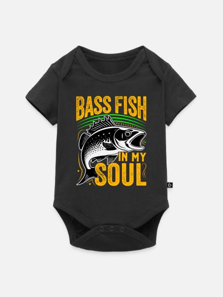 Barschfisch in meiner Seele - Baby Premium Kurzarmbody - Schwarz