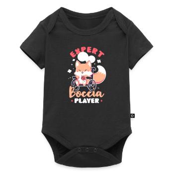 Boccia Player Expert Boccia Player - Baby Premium short-sleeve bodysuit - black - Front