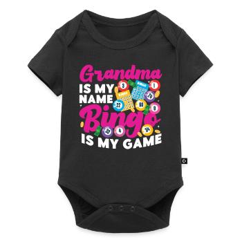 Bingo Player Grandma Grandma Is My - Baby Premium short-sleeve bodysuit - black - Front