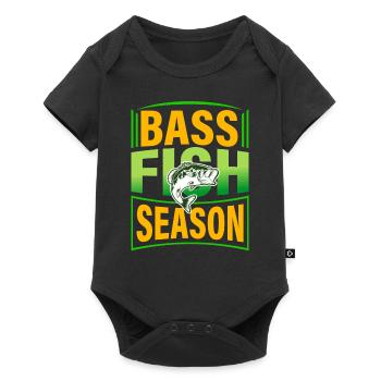 Barschfisch-Saison - Baby Premium Kurzarmbody - Schwarz - Vorne