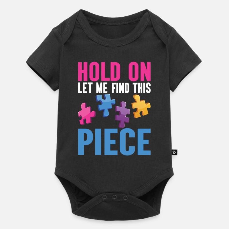 Jigsaw Puzzle Piece Puzzle Lover - Baby Premium Kurzarmbody - Schwarz