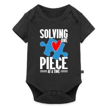 Puzzle Pièce Puzzle Amateur de Puzzle - Body à manches courtes Premium Bébé - noir - Devant