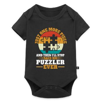 Puzzle Pièce Puzzle Amateur de Puzzle - Body à manches courtes Premium Bébé - noir - Devant