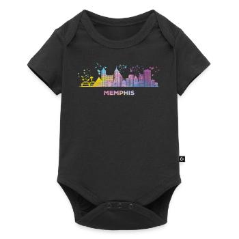 Ligne d’horizon de Memphean Memphis - Body à manches courtes Premium Bébé - noir - Devant