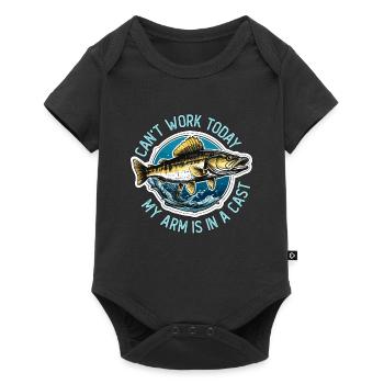 La pêche au doré ne peut pas fonctionner aujourd’hui, mon amateur de pêche - Body à manches courtes Premium Bébé - noir - Devant