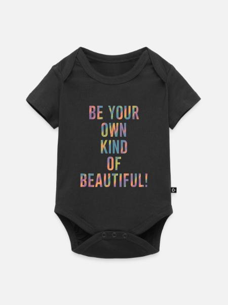 Sei Dein Eigenes Schönheitsideal - Baby Premium Kurzarmbody - Schwarz