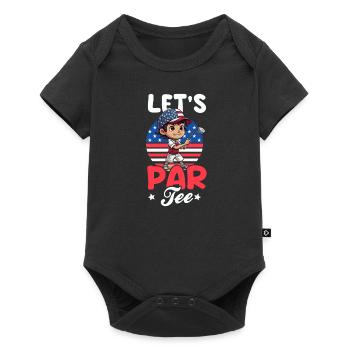 4th Of July Golf Lets Partee - Baby Premium short-sleeve bodysuit - black - Front