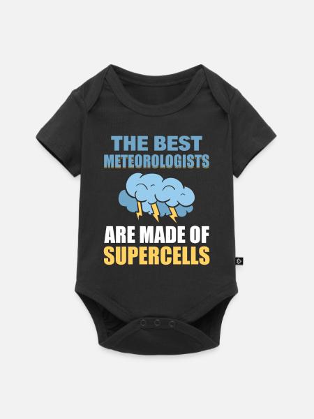 Wettervorhersage Klimaforscher - Baby Premium Kurzarmbody - Schwarz