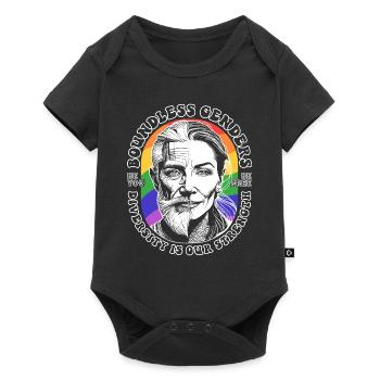 Pride Shirt for LBGTQIA+ Community: Be Yourself - Baby Premium short-sleeve bodysuit - black - Front
