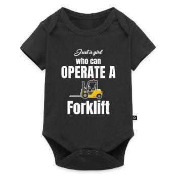 Just a girl who has a - Baby Premium short-sleeve bodysuit - black - Front