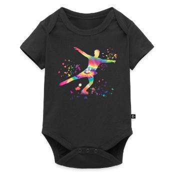 Figure Skater Ice Skating Figure Skating - Baby Premium short-sleeve bodysuit - black - Front