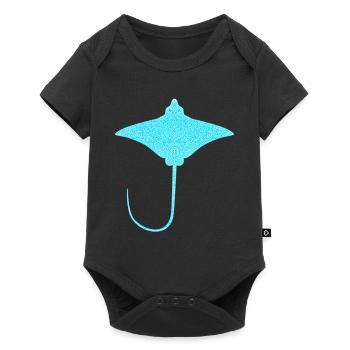 Ray – Flotteur élégant des mers - Body à manches courtes Premium Bébé - noir - Devant