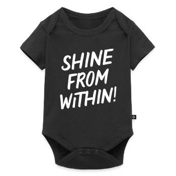Shine From Within Leuchte Innen Heraus - Baby Premium short-sleeve bodysuit - black - Front