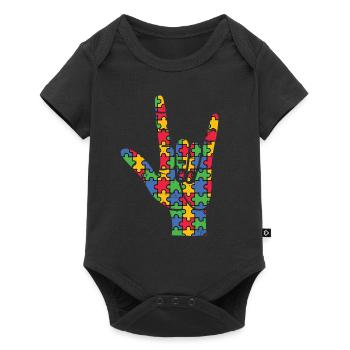 Autism - Baby Premium short-sleeve bodysuit - black - Front