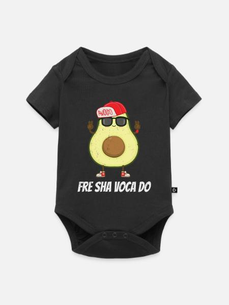 Avocado - Baby Premium Kurzarmbody - Schwarz