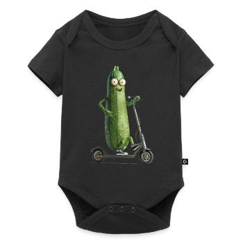 Zucchini Scooter - Baby Premium short-sleeve bodysuit - black - Front