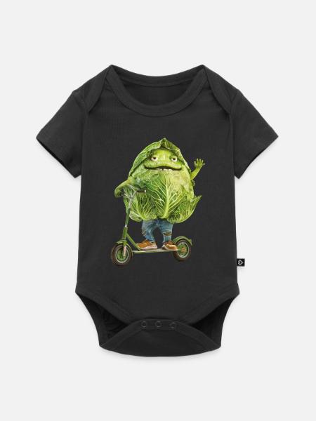 Kohl Scooter - Baby Premium Kurzarmbody - Schwarz