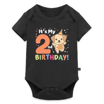 Labrador pour les enfants de 2 ans - Body à manches courtes Premium Bébé - noir - Devant