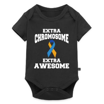 Extra Chromosome Extra Awesome Down Syndrome - Baby Premium short-sleeve bodysuit - black - Front
